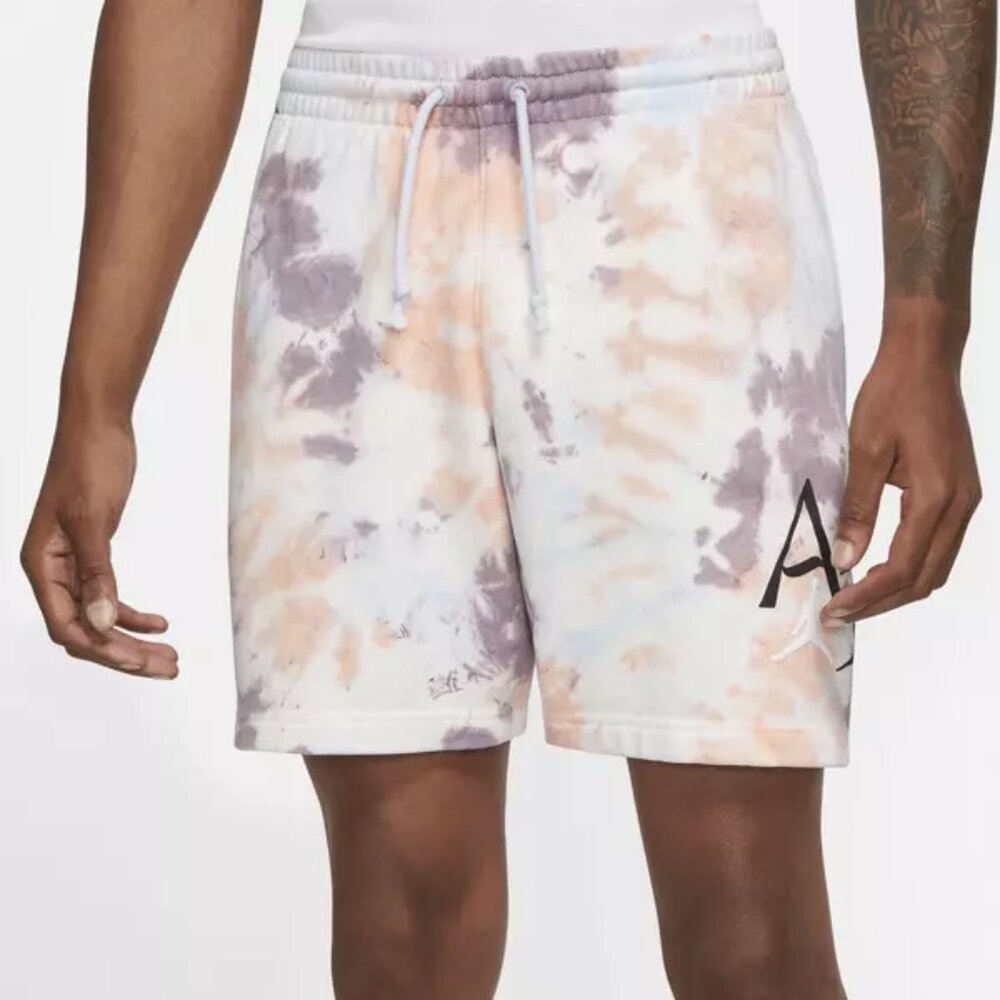 Air Jordan Sport DNA Tie Dye All Over Print Fleece Shorts Mens DM1871-501 NEW